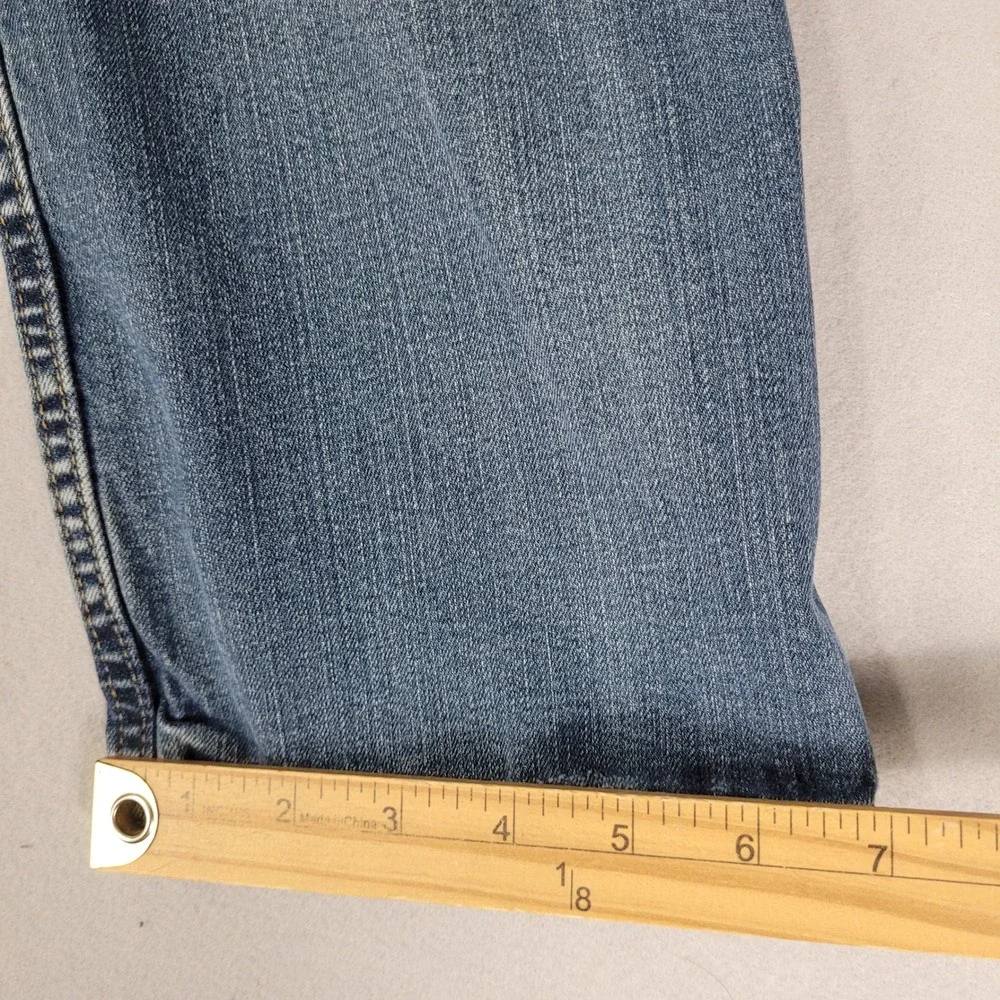 Levi's Jeans Mens 33x32 Blue 513 Slim Straight Stretch Denim Pants 513-1563